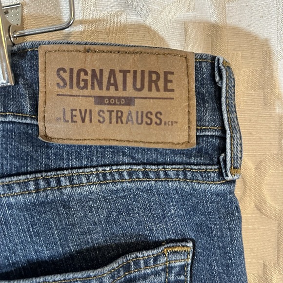 Levi's Signature Men's Comfort Flex Jeans 44x32 Dark Blue Stretch - Picture 7 of 10